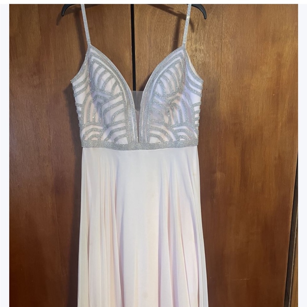 Pink straight flowly dress